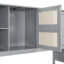 Lit de jour simple en bois avec lit gigogne et tablette en gris-2083448582-2083448583