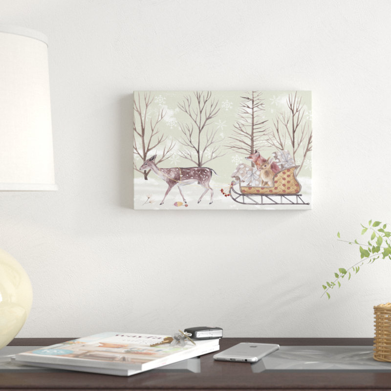Christmas Time II by Melissa Wang - Wrapped Canvas Print, 20cm H x 30cm W