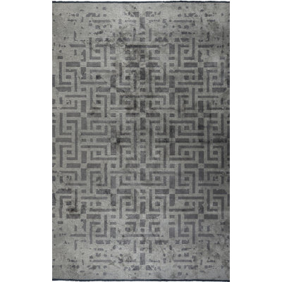 Rapture Gray Geometric Luxury Area Rug
