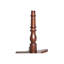 Petite table de bout ronde de 15,95 pouces au fini noyer, de style simple, pouvant servir de support à plante ou de table à boisson, petite table de bout ronde facile à installer, couleur noyer, conception simple, support à plante,
