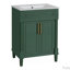 Meuble-lavabo 24 po avec lavabo en céramique, 2 portes pour petites et moyennes toilettes-973727028