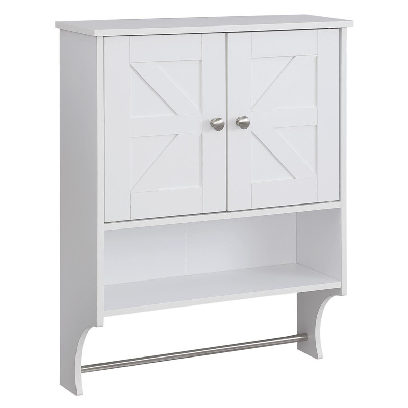 Armoire de rangement au-dessus de la toilette, Blanc