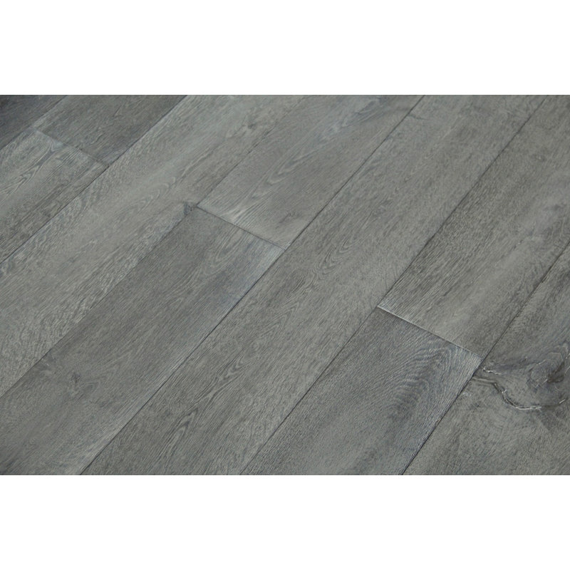 Oak 19cm W Hardwood Flooring, Grey Wood