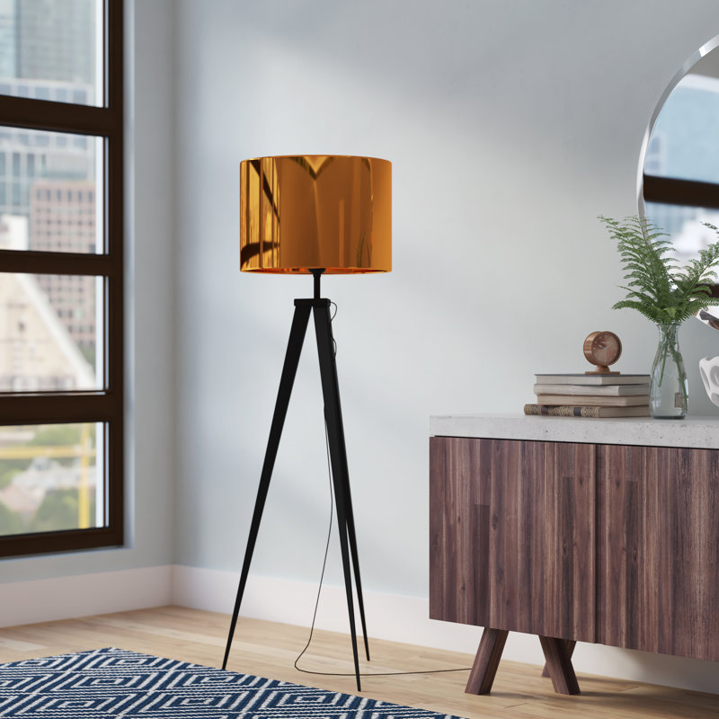 Finsbury 152.98cm Black Tripod Floor Lamp