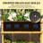 Spacious Self-draining Planters, Wood Elevated Trellis Design For Outdoor