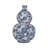 Ceramic Gourd Vase, 13" Blue/White Cherry Blossom Chinoiserie-107082788