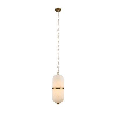 Volterra 1 LT Winter Brass Pendant Kalco