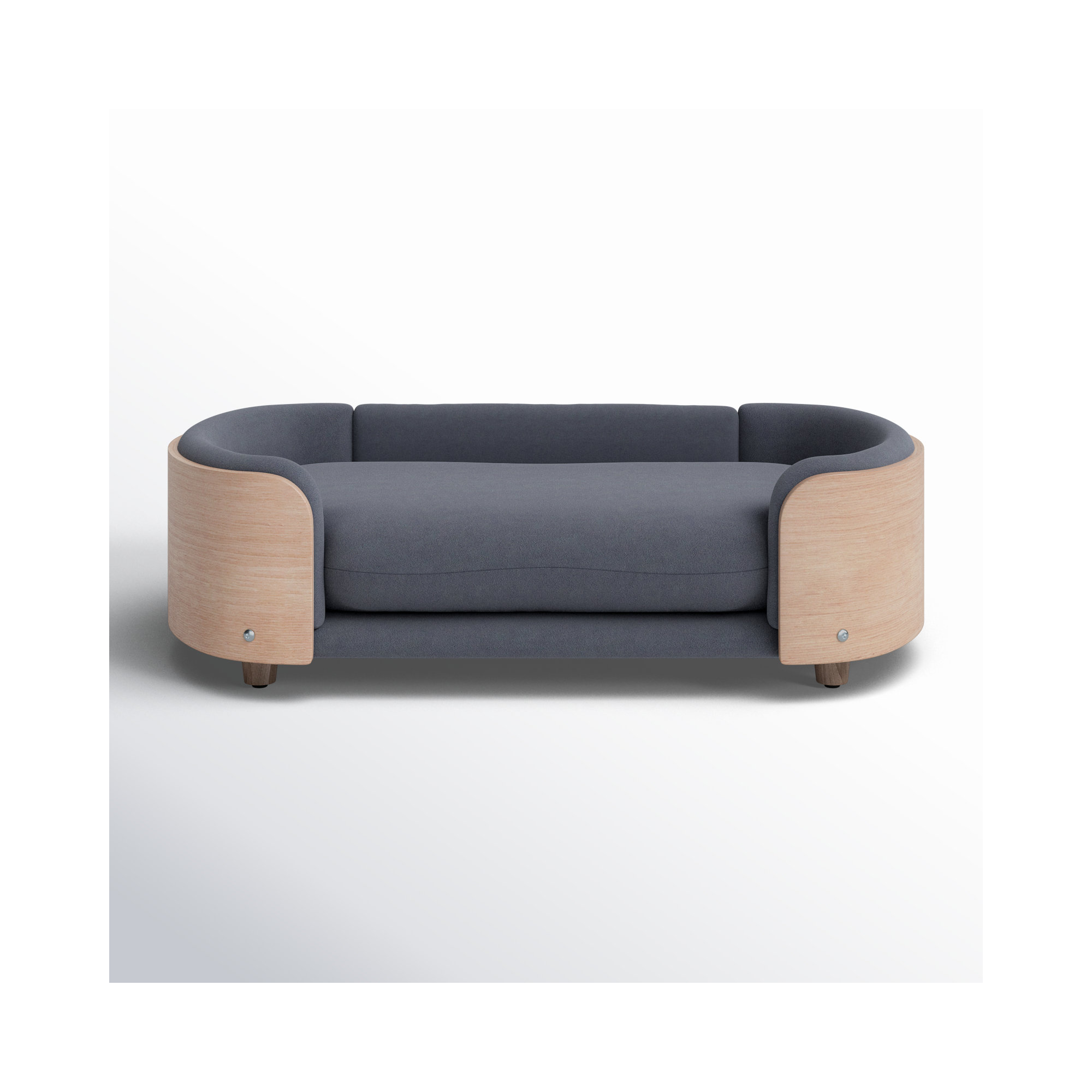 Inira Memory Foam Pet Bed, 16.14" W x 9.84" D x 26.38" H, Light Gray/Natural