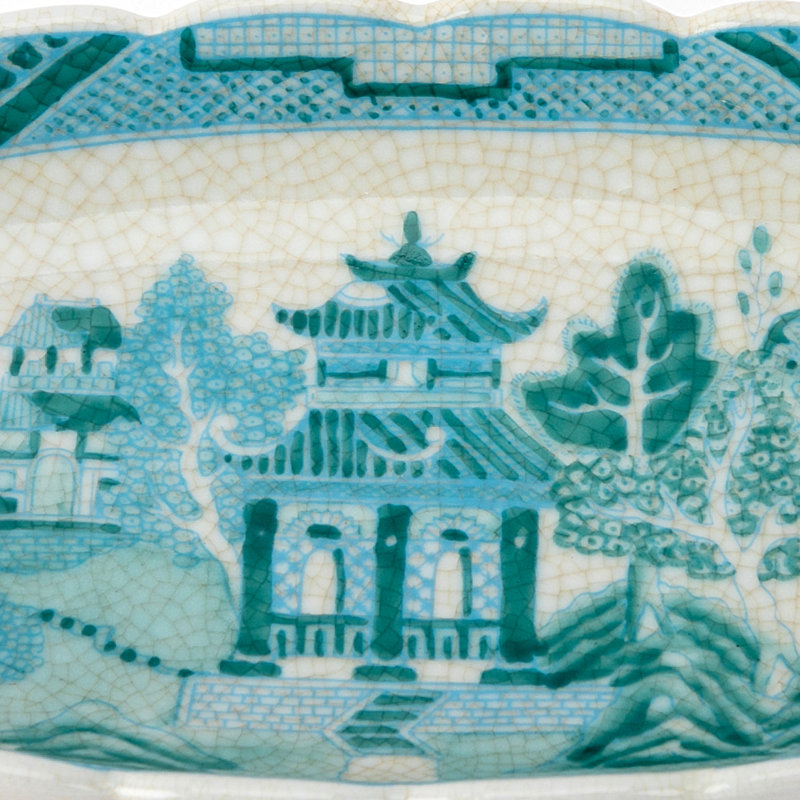 Porcelain Willow Oval Dish