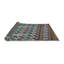 Tapis jaune/bleu ciel/vert à motifs Forrestal-2145593499