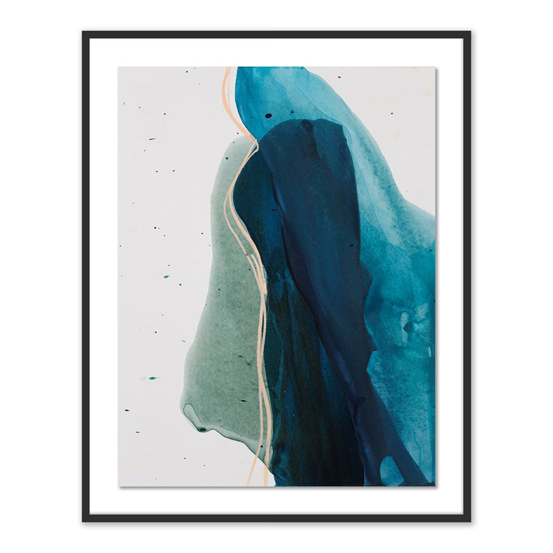 Intelligence Print by Kim Whiteside, 48" H x 38" W x 2.5" D, Black