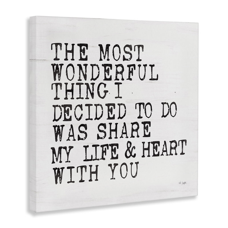 24" x 24" White Canvas Motivational Quote Wall Art