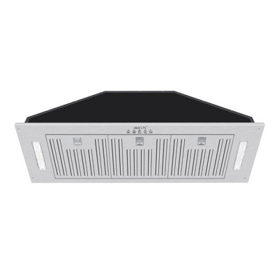 36" 600 CFM Insert Range Hood Stainless Steel with LED Lights and Baffle Filter