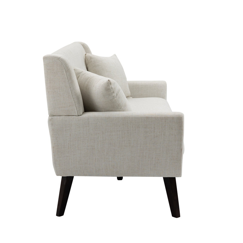 Jaqueze 159.9Cm Square Arms Sofa, Beige