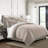 Elsie Linen Look Duvet Cover 8 Piece Designer Set-101216982-101216968