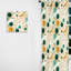Multicolor Mid Century Pattern On Beige I - Midcentury Geometric Room Darkening Curtain - 1 Panels-107562834