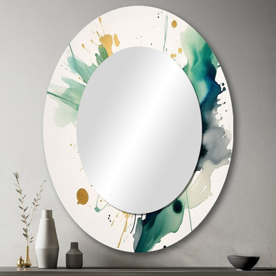 Krysten - Miroir abstrait en métal