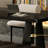 Black Rectangular Solid Wood Writing desk-1372483367