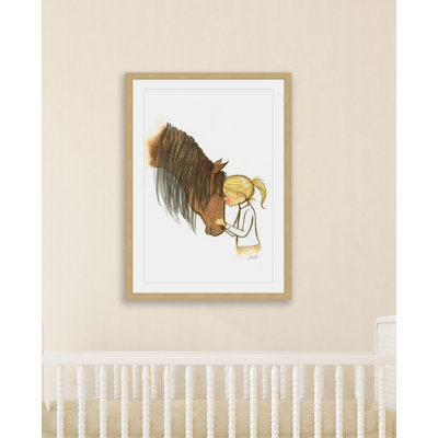 Berman Equestrian Girl 1 Piece Wall Art
