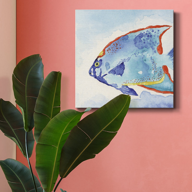 " Galapagos Fish II ", 10" H x 10" W x 1.5" D