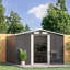 Ajnag 8ft. W x 8ft. D Metal Tool Shed-78547625
