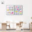 Collection Oyster, ensemble de décorations murales modernes à double reproduction encadrée par Art Remedy, cadre noir, 30 x 36-135313801-135313815