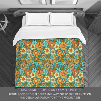 Retro Floral Comforter