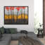 Abstract Autumn Trees Print On Canvas-98693928