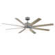 Renegade 8 - Blade Outdoor / Indoor Smart Ceiling Fan with Remote Control and LED Light Kit Included, Works With Alexa and iOS or Android App