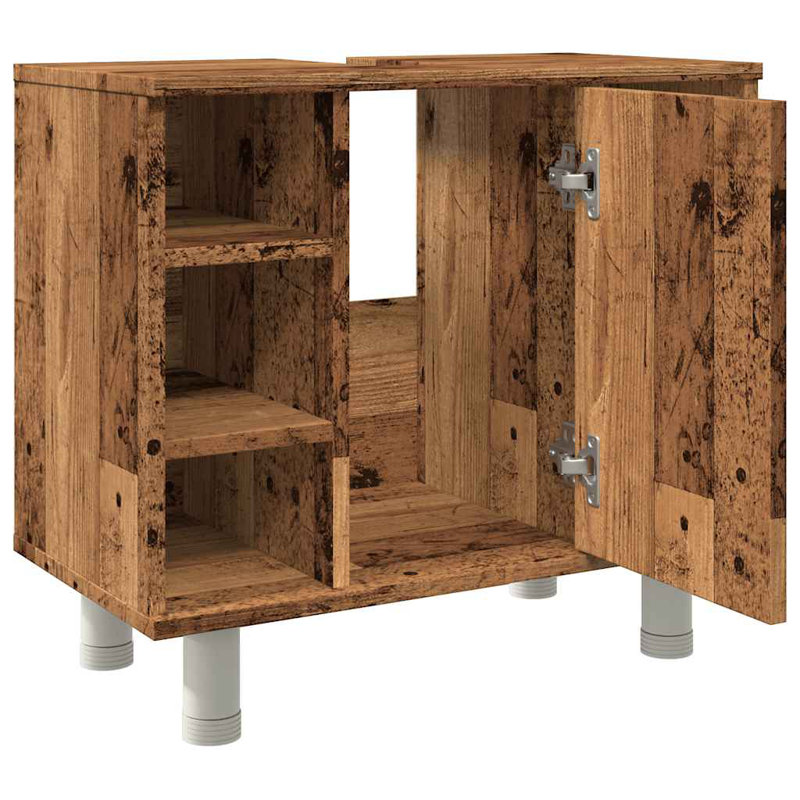 Avrom 60cm Bathroom Vanity Base Only, Old Wood