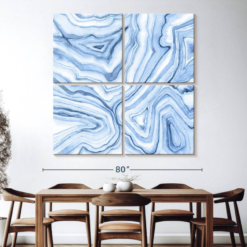 Indigo Agate Avery I, 74" H x 74" W