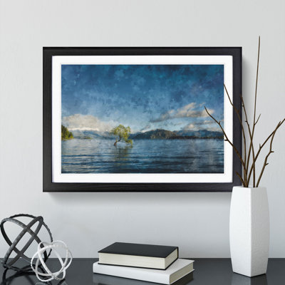 Tree in a Lake - Picture Frame Graphic Art