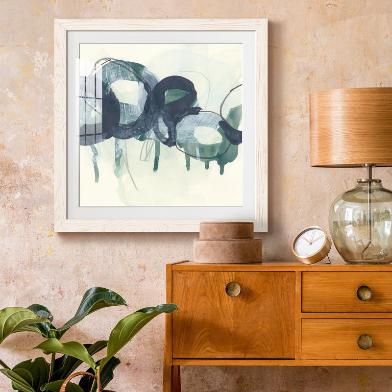 Chaîne Verdigris I-Premium, reproduction encadrée prête à être accrochée, H 20 po x l 20 po x P 1,5 po, Cadre blanc