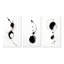 Subtle Ink Monochromatic Symphony VIII - Abstract Painting Art Set Of 3 Pieces-618667423-618667420
