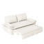Canapé-lit escamotable de 73,2 po, canapé-lit convertible 3-en-1, causeuse multifonctionnelle en velours
