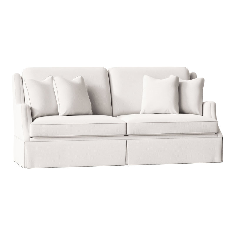 Savannah 87.5" Round Arm Sofa with Reversible Cushions, Perigold Caper Camel