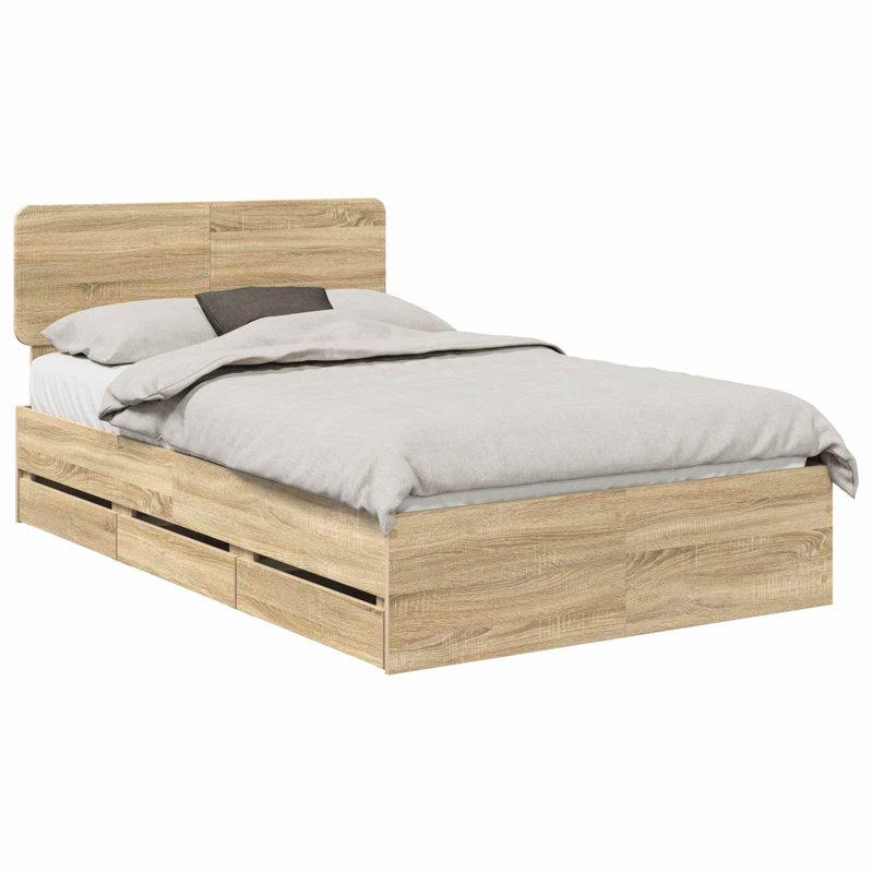 Bed, Sonoma Oak, Small Double (4')