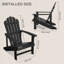 Fauteuil Adirondack, chaise d'extérieur surdimensionnée pour l'extérieur, noir-1693454569-1705409906