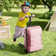 2-In-1 Scooter Suitcase - Kids and Adults Ride-On Luggage With Removable Handle, Airplane Approved Carry-On Trolley Case In 