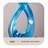 36.22"Resin blue-shaped unique art piece