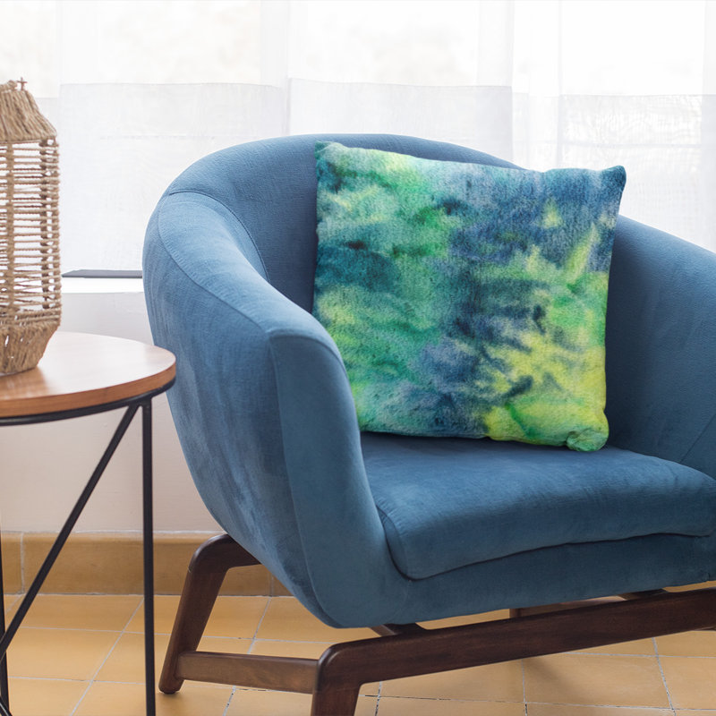 Coussin décoratif en polyester / mélange de polyester, 26 po x 26 po