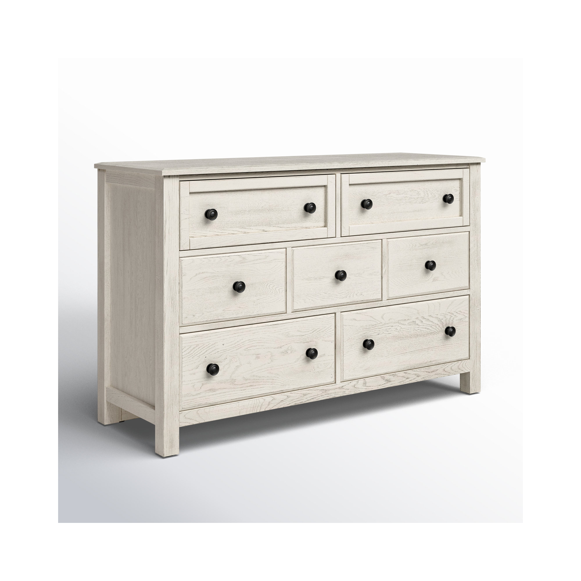 Lewin 7-Drawer Dresser, Weathered White