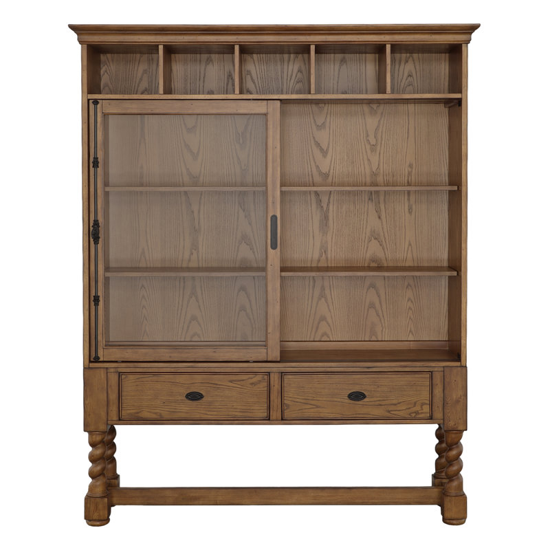 BD Alexander Curio Cabinet, Antique Pinewood