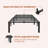 Metal Bed Frame, 16" High Platform Bed Frame, Heavy Duty 800Lbs Capacity, No Box Spring-2045813921
