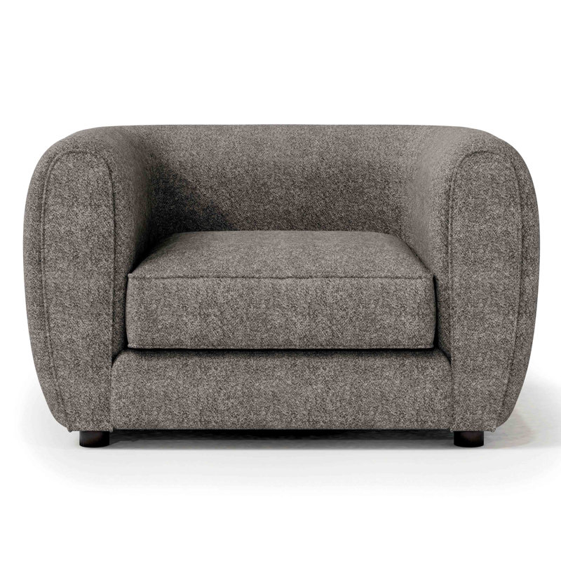 Ensemble de salon Celal, Gris, 3 pièces: chaise, causeuse, canapé