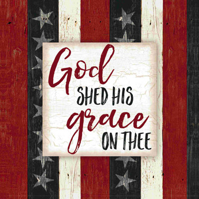 Shed His Grace, impression sur toile patriotique