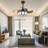 36'' Crystal Ceiling Fan Light with Remote Control