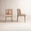 Early Dining Chair Tan Leather-Set Of Two