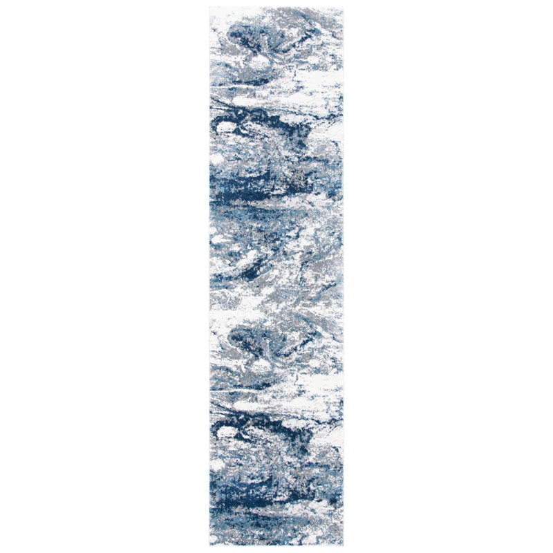 Byata 800 Performance Abstract Rug, Runner 2' x 8'