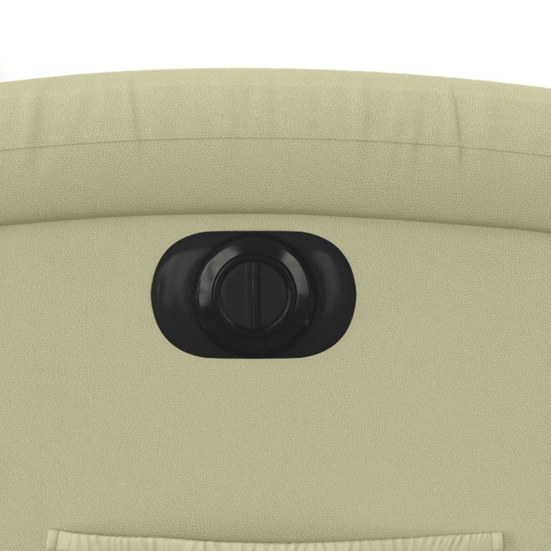 Kaino Leather Lift Assist Recliner, Cream Genuine Leather